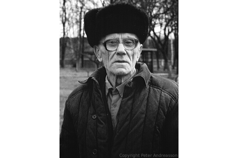 A World War II veteran at a retirement home in southeastern Belarus.